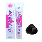 رنگ مو سلیک کالر (Slik Color) شماره 3.1 رنگ قهوه‌ ای خاکستری تیره حجم 100 میلی‌لیتر