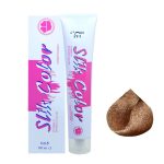 رنگ مو سلیک کالر (Slik Color) شماره 7.65 رنگ بلوند فندقی شکلاتی متوسط حجم 100 میلی لیتر