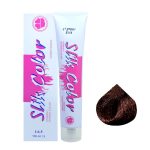 رنگ مو سلیک کالر Slik Color شماره 4.65 رنگ قهوه ای فندقی شکلاتی متوسط (تنباکویی متوسط)